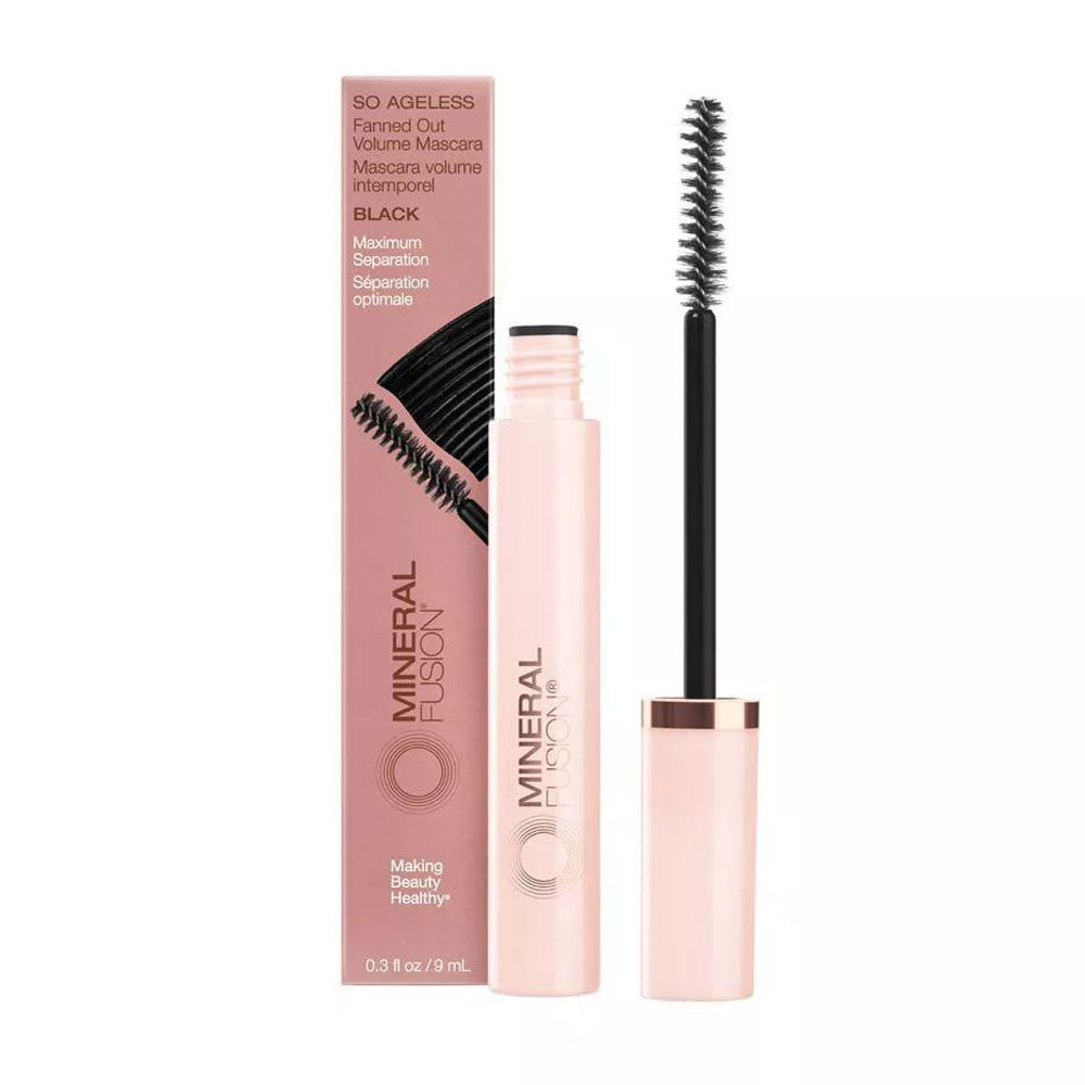 Mineral Fusion So Ageless Fanned Out Volume Mascara Black, 0.3 0z